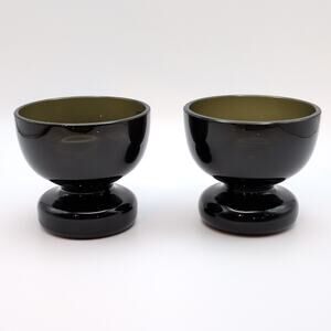 CB2 Krosno Poland Bottom Heavy Smoked Cordial Glasses 1.75 oz Set of 2